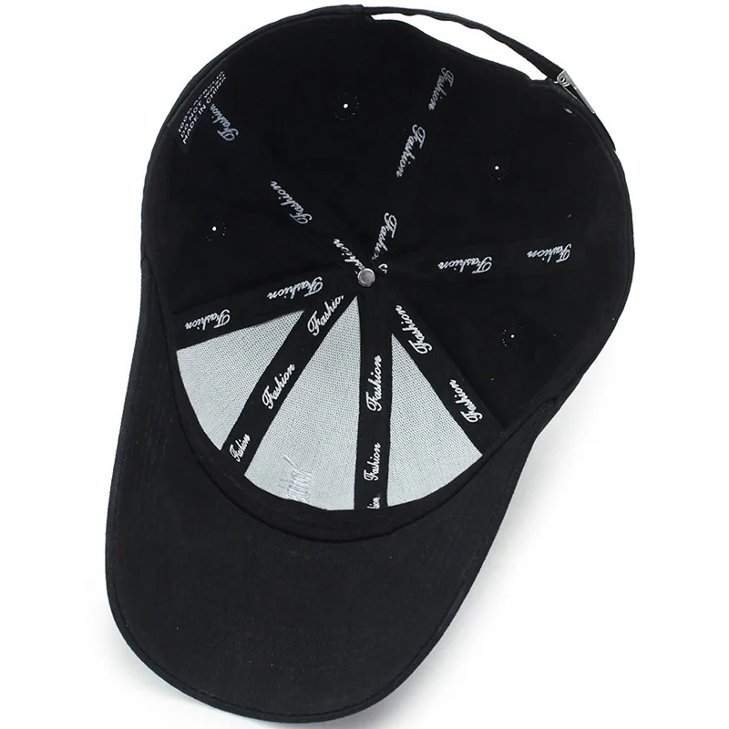 
Adjustable Cotton Embroidered Letter FASHION Plain Sports Baseball Caps 