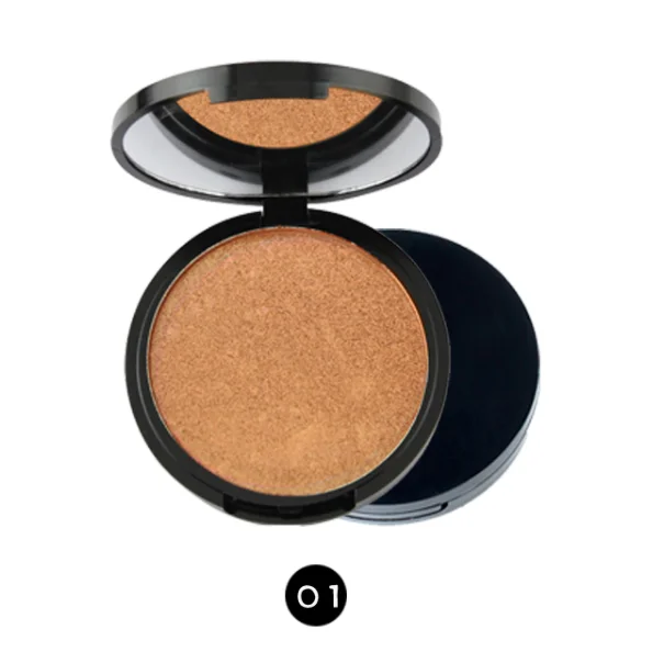 

New products professional shimmer cosmetic bronzer powder private label makeup bronzer highlighter, 5 colors