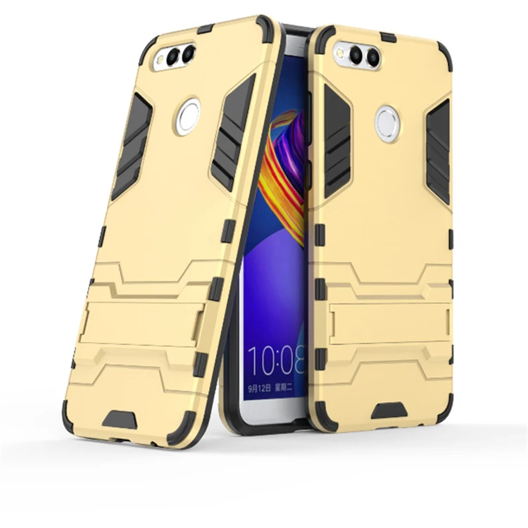 

High Quality Armor Shockproof 2 in 1 TPU PC Design Mobile Phone Back Cover Case for Huawei Honor 7X
