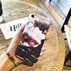 New plastic Phone accessories Black Volcano marble Print Hard Matte PC phone back Cover case for iphone 11 pro max 7 8 plus