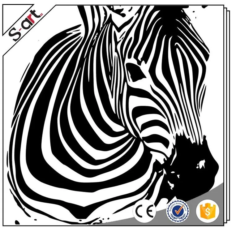 Handpainted oil painting pop art pop art zebra(zt)01