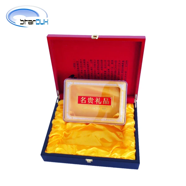 
Professional Custom MDF Wood Box Luxury Medals Gold Coin Gift Wooden Box 