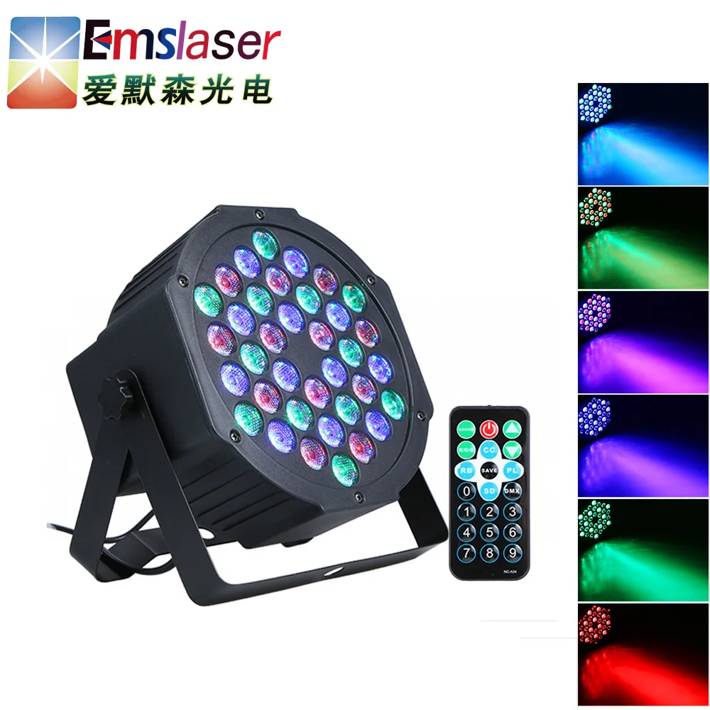 DMX512 36 LED RGB DJ Disco Par light with remote control