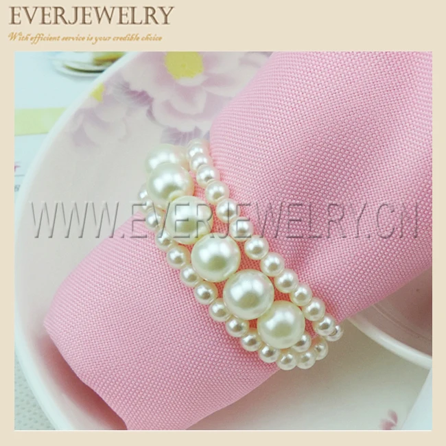 

2019 New Arrival Pearl Napkin Ring for Wedding