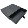 custom printed different shaped black magnetic cardboard luxury jewelry matte black elegant gift packaging drawer box