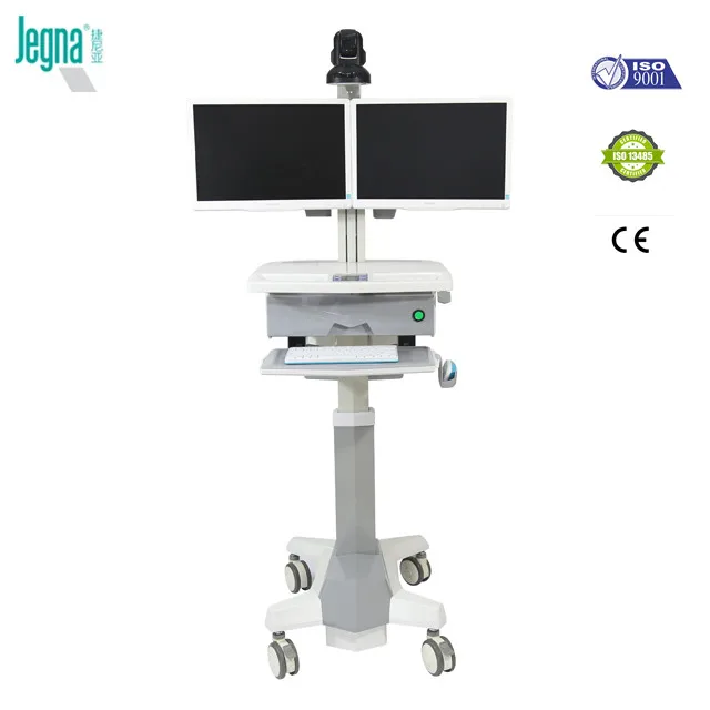 
Best quality telemedicine System Cart,support two dual display and monitor 