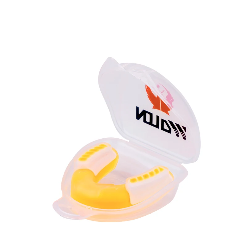 

custom logo blue mouth guard Protective gear, Orange/yellow/red