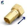 One-way pipe connector brass connector measuring meter in front of the water meter joint table for 3/4" 1"