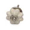 Set of 4 Ceramic White Pumpkin Decorative Antique Drawer Door Knobs
