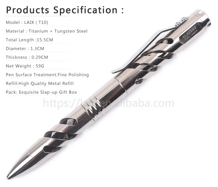 Tactical pen for Emergency verre Disjoncteur défense écrit Appareil