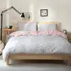 yarn dyed jersey stripe pattern cotton knit bedding set Korean bedding