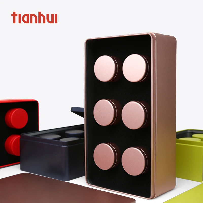 
Aluminum tin canisters custom candy tea metal tin box packaging wedding favors 