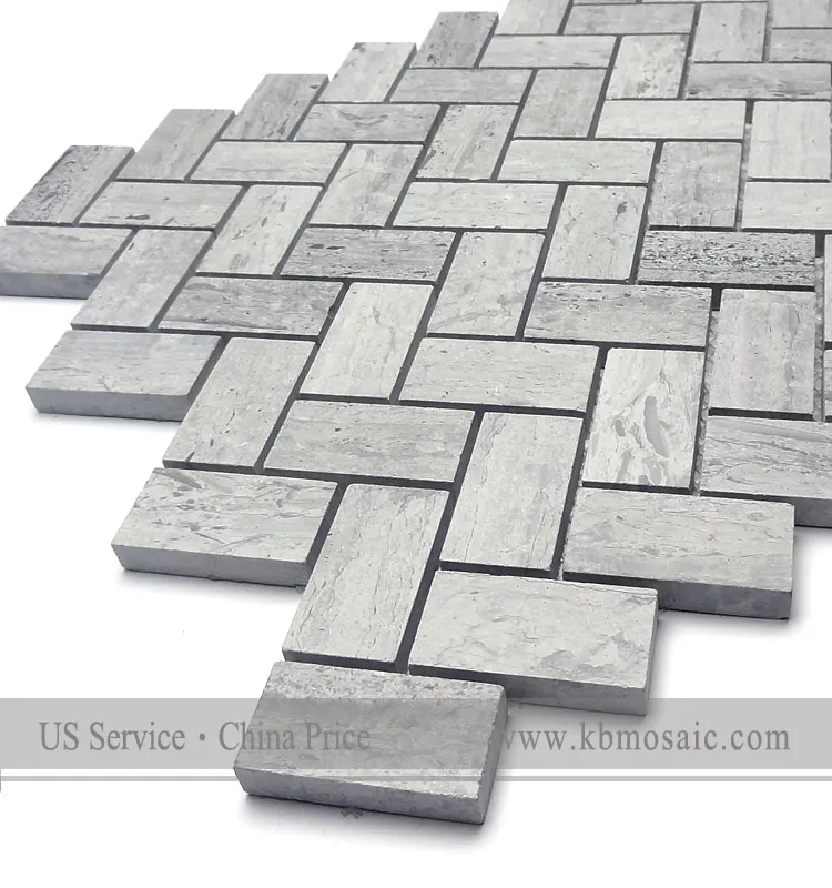 high quality herringbone mosaic tile blue With Good Service