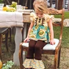 Hot models eleanor rose remake girl boutique outfits cotton girl clothing sets fall