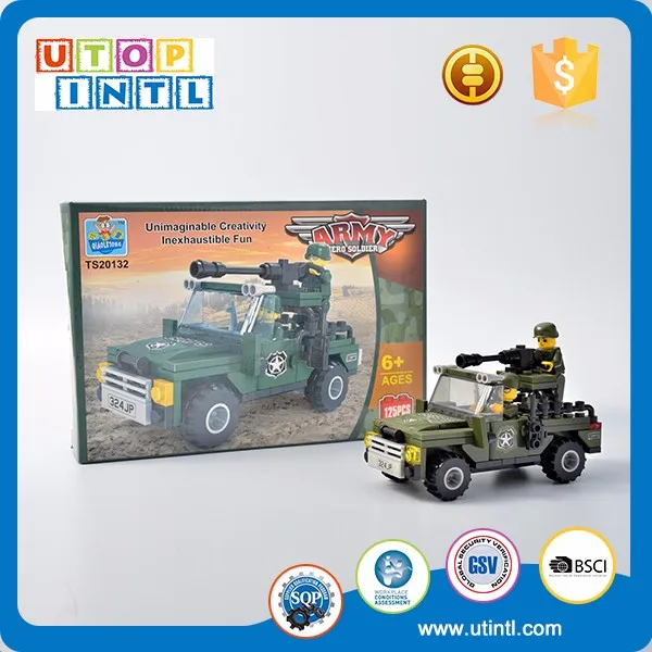 Newest DIY army base ABS plastic toys military series building block