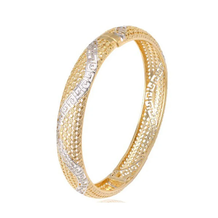 

51391 latest elegant board korean style gold plated bangle
