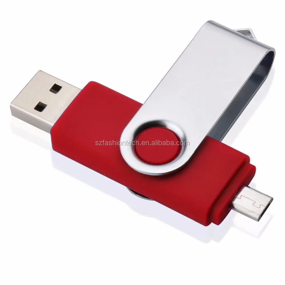 Custom Logo Swivel 64gb 16GB 32GB 8gb 4gb Otg Usb Dual Flash Drive For Android Smartphone Pendrive - ANKUX.COM