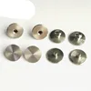 Custom CD concentric patterned Stainless steel double sides male and female rivet for rubber