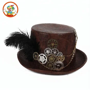 steampunk hat leather