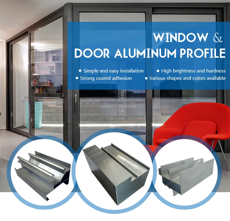 Wholesale aluminum sliding window door track channel profile