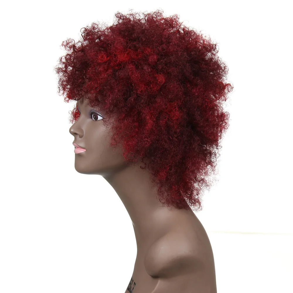 黒人女性のためのレベッカ高品質アフロキンキーカーリー人間の赤い髪ボブかつら Buy 人毛かつら 人毛ウィッグ黒人女性のための ヘアかつら Product On Alibaba Com
