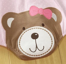 baby rompers unisex baby clothing summer cotton boys girls baby triangle Rompers Fruit bear Teddy newborn