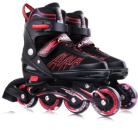 

Hot sell professional 4 big flashing wheel inline roller skates