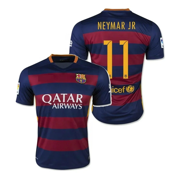 High Quality Best Spain Famous Soccer Team Navy International Professional Barcelonia Soccer Jersey