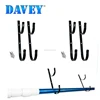 Pool Pole Hanger Premium 2pc Aluminium Holder Set by, Ideal Hooks for Telescopic Poles, Leaf Rakes, Nets, Brushes, Vacuum Hose