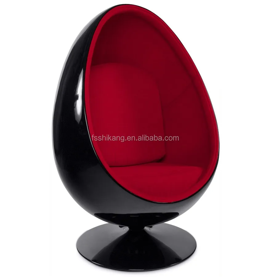 Black Fiberglass Egg Shape Chair For Sale Oval Egg Chair With