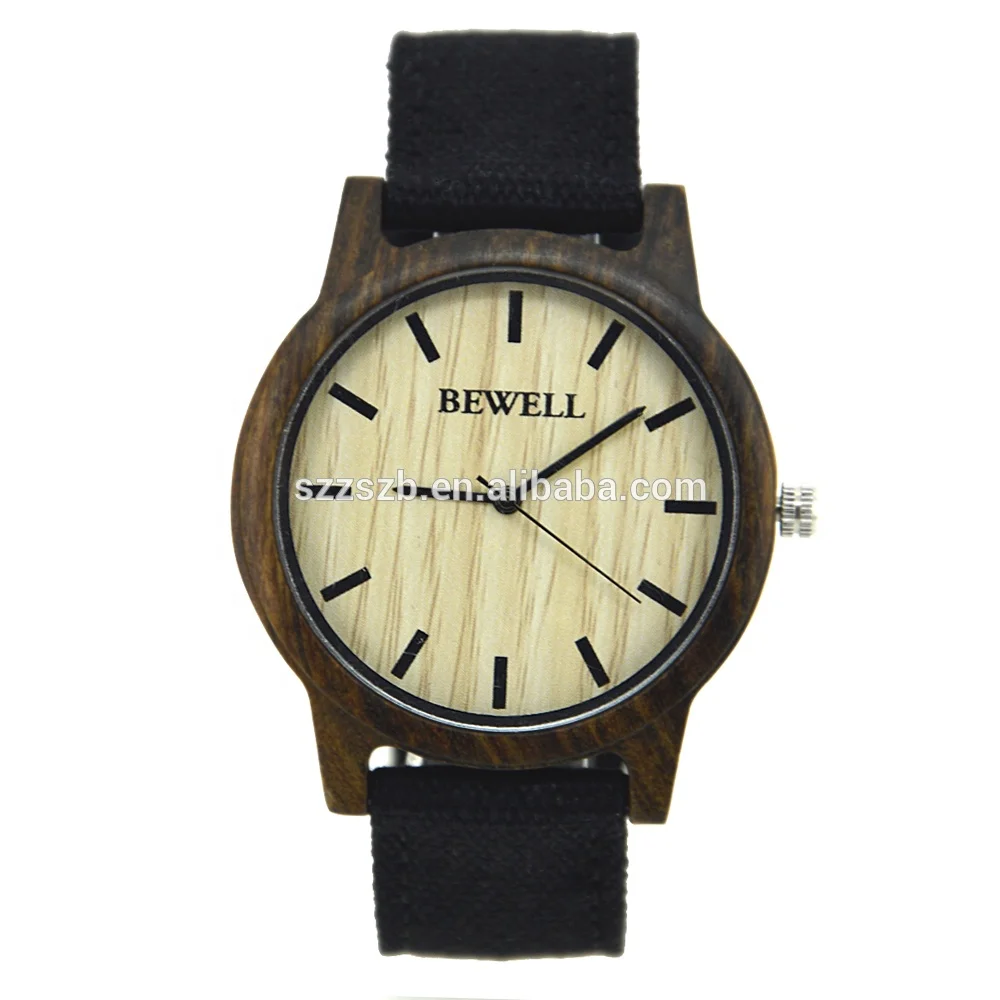 

Made In China Best Men's Woodwrist Watch With Canvas Strap