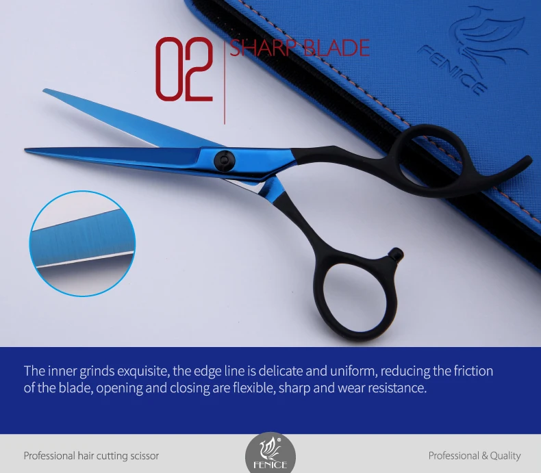 Hot sale new design 9cr steel barber professional hair cutting thinning scissors set