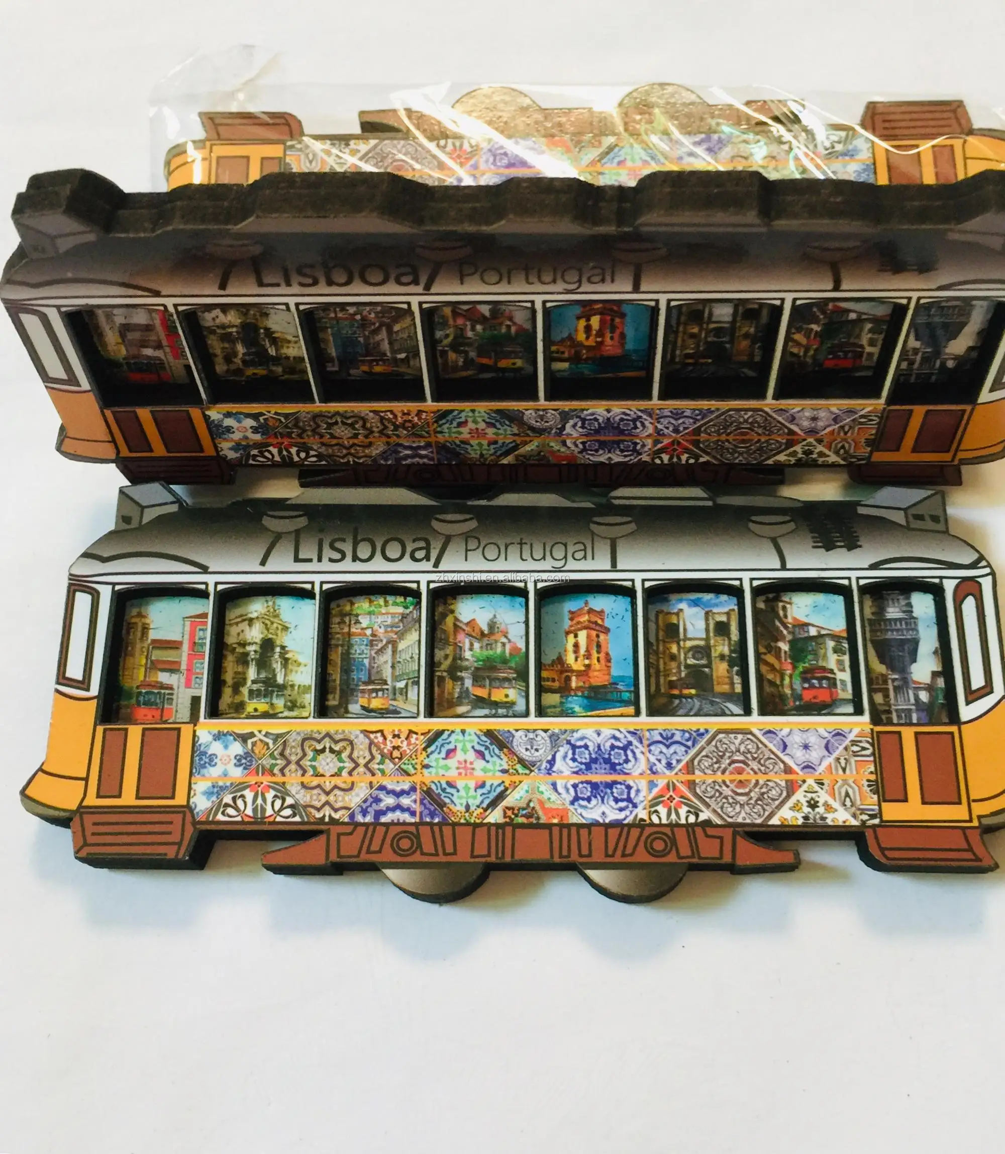 

Custom 3d Magnets Logo Engraved Wooden Souvenir Photo Wood Fridge Magnet, Full color