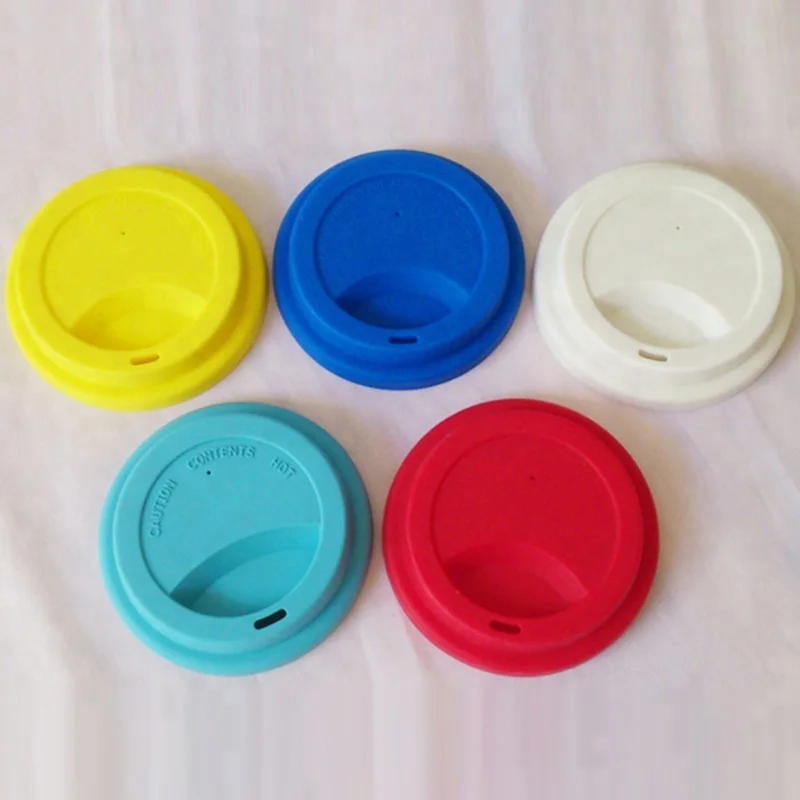 

OEM Multiple Color Choices Inner Diameter 9cm Silicone Coffee Cup Lids, Black;white;red;blue;green;pink;yellow;purple and other colors