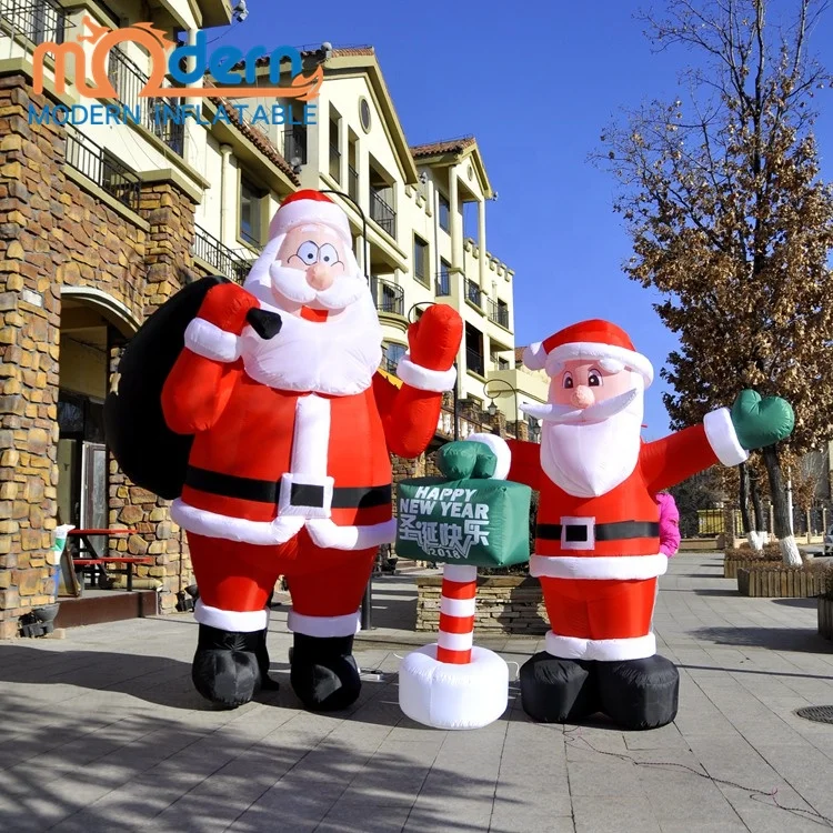 

Free shipping Wholesale 3M and 2M Inflatable Santa Clause Set