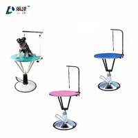 

Pet grooming round table Hydraulic Lifting Adjustable Height Dog Grooming Table Pet Supplies