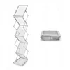 Custom A4 A5 A6 Size Desktop Display Stand Clear Acrylic Brochure Holder