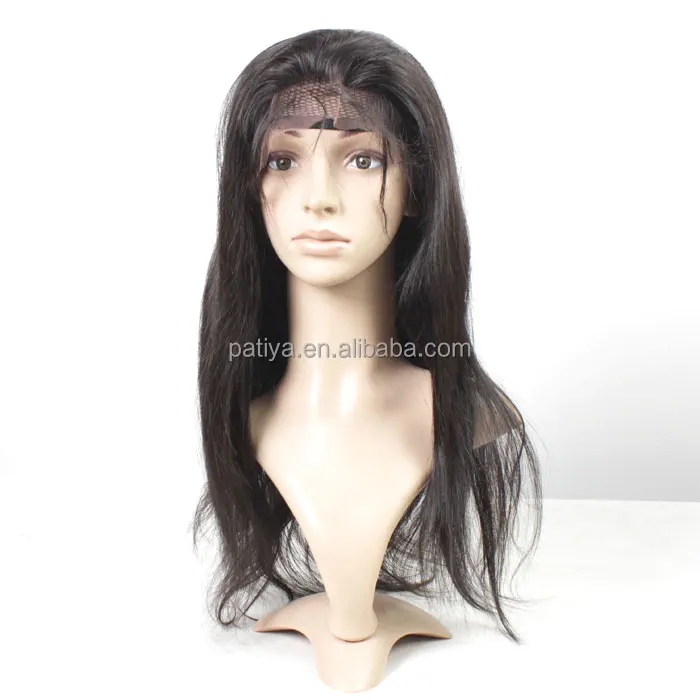 Straight Full Lace Wig 12 14 16 18 20 22 24 26 inch straight virgin human hair lace wigs with baby hair