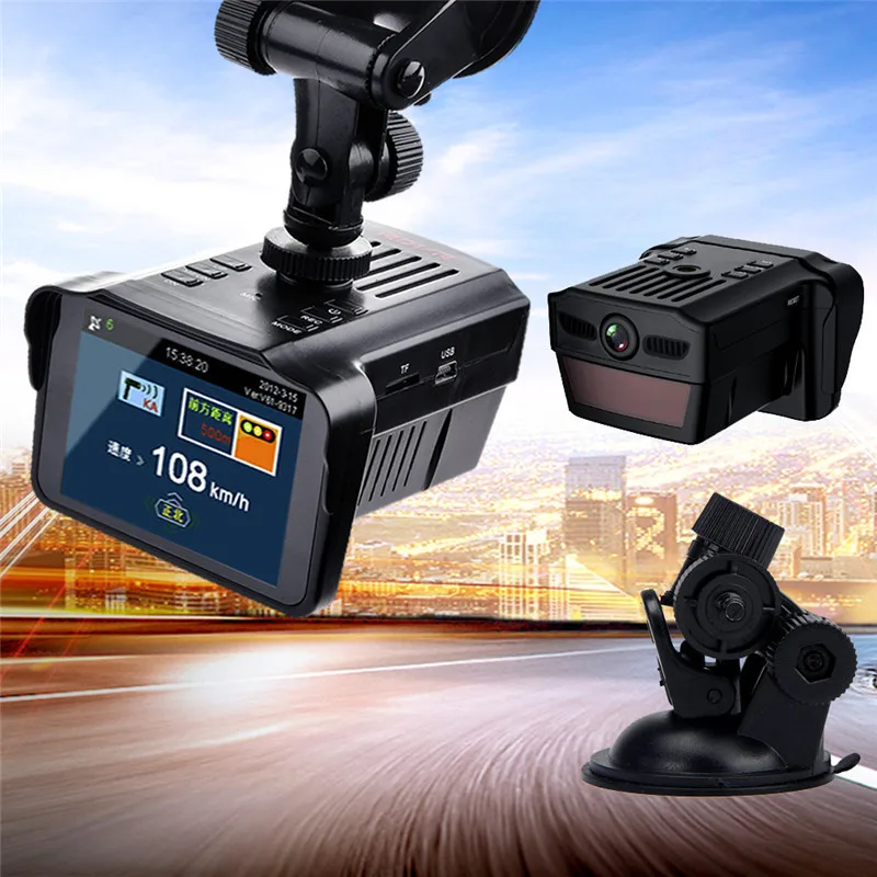 
2 in1 1080P Globally Universal Traffic Recorder Mobile Speed anti Radar 3 City Mode 1 Highway Mode laser Car DVR Radar Detectors 