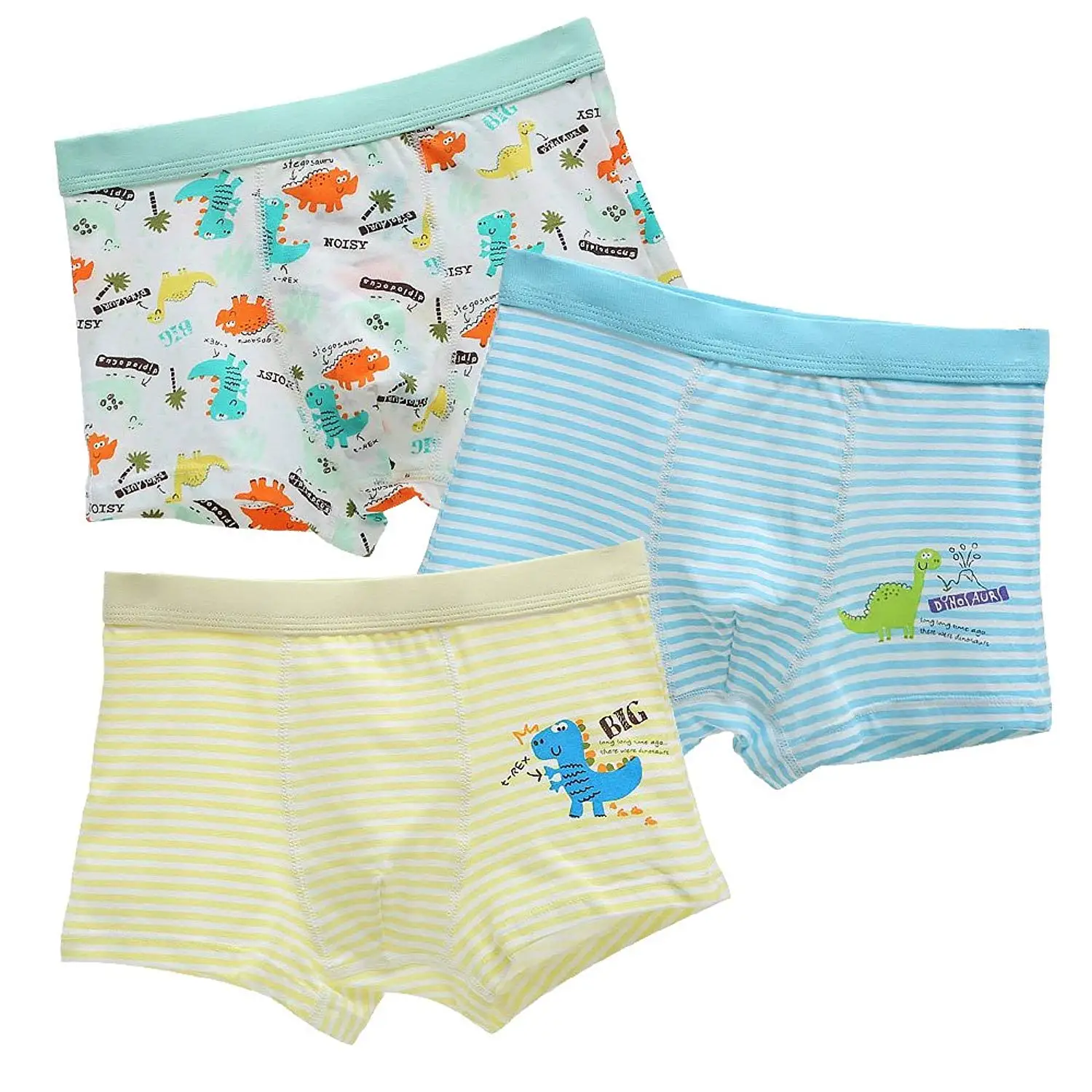 Buy Booph Boys Boxer Briefs Cotton Striped Cartoon Dinosaur Toddler