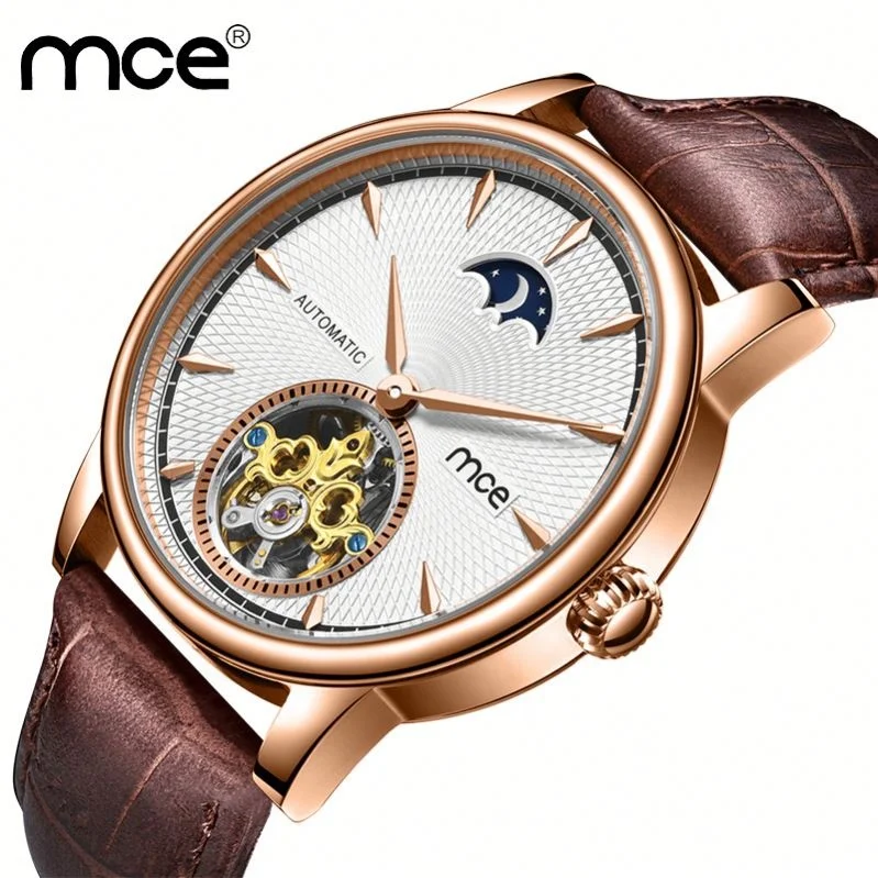 

MCE New Luxury 3ATM Stainless Steel Automatic Skeleton Wrist Watch For Men, N/a