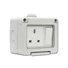 IP55 British type 1 gang switch weatherproof socket