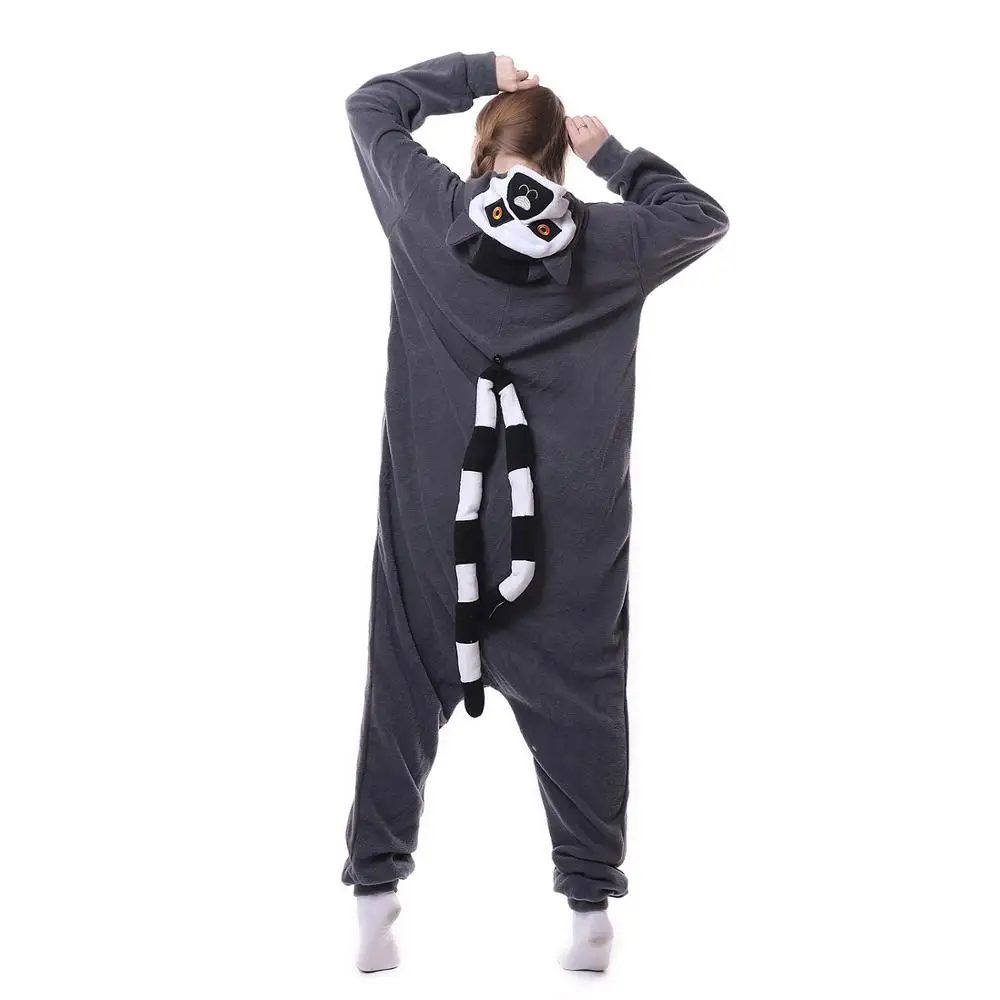 

Cute Black Fox Pajamas Polar Fleece Fabric Costume dress