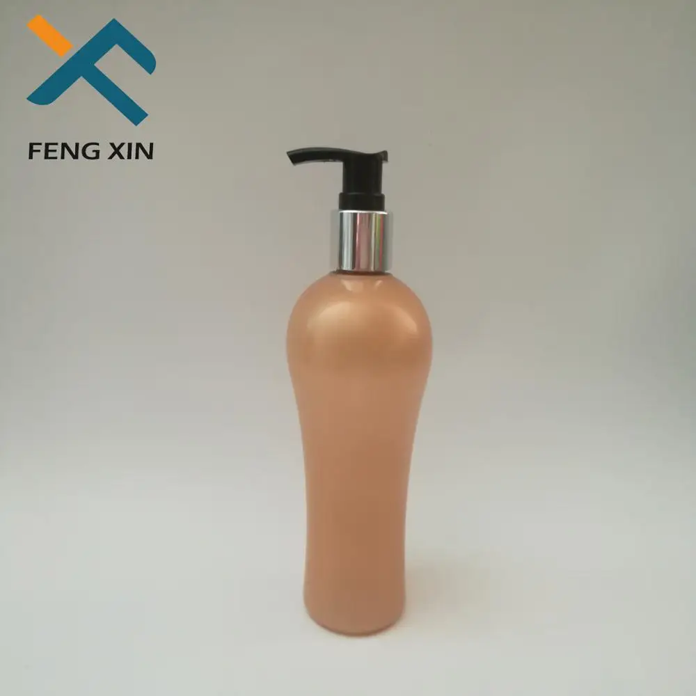 250ml Empty Plastic Shower Gel Bottle With Gold Lotion Pump Buy