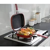 Cast aluminium double side grill pan