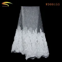 

2017 Newest wholesale European French tulle embroidery lace fabric for Evening dresses & Clothes Market in Asia