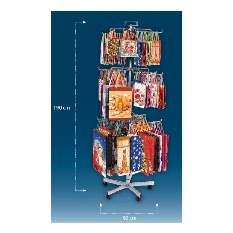 Customized Supermarket Display Stand Hanging Bag Rack Wholesale Handbag