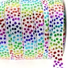 Wholesale decorative coloured fold over elastic binding tape polka dot printing E19