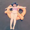 Outdoor swimming pool raft giant inflatable pretzel large pool floats