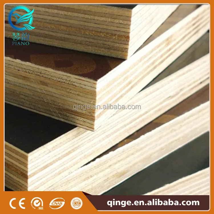 
Good quality 12mm 15mm 18mm laminated marine plywood price for concrete formwork 